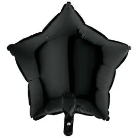 Folieballong Stj&auml;rna Svart