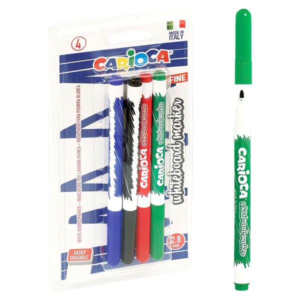 Whiteboardpennor 4-pack