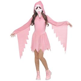 Spöke Glittrande Maskeraddräkt Pastellrosa Barn
