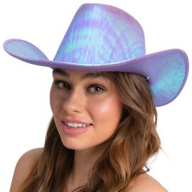 Cowboyhatt Skimrande Lavendel