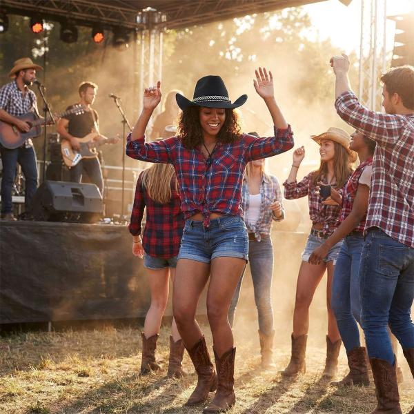 Cowboyhatt Vilda Västern Svart
