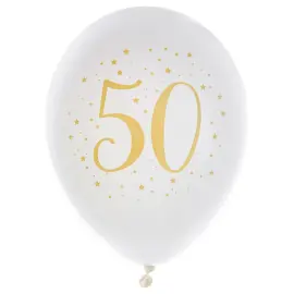 50 Års Ballonger Stjärnor