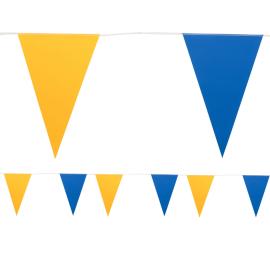 Vimpelgirlang Bl&aring;/Gul 10m