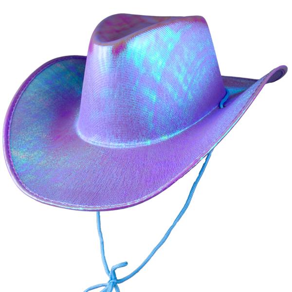 Cowboyhatt Skimrande Lavendel