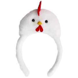 Diadem med H&ouml;na Vit