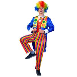 Maskeraddr&auml;kt Clown Regnb&aring;ge