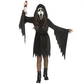 Spöke Glittrande Maskeraddräkt Svart Barn