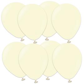 Latexballonger Macaron Blekgul 13 cm