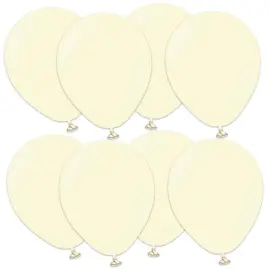 Latexballonger Macaron Blekgul 13 cm