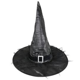 Svart Häxhatt med Spänne & Nättyg