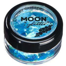 Moon Glitter Iriserande Chunky Glitter Bl&aring;