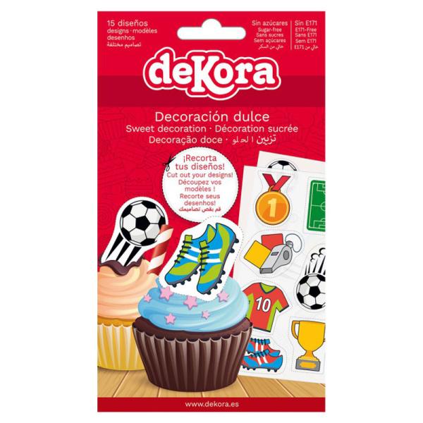 Fotboll Ätbara Dekorationer