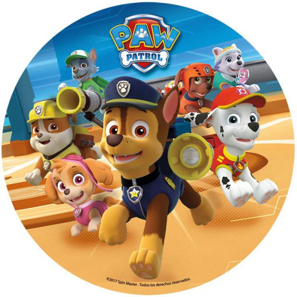 Paw Patrol Tårtbild Sockerpasta A