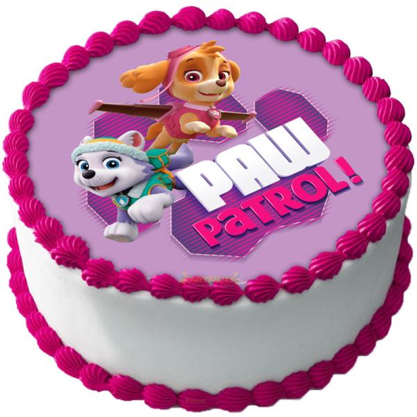 Paw Patrol Tårtbild Sockerpasta G