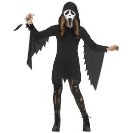 Spöke Maskeraddräkt Svart/Vit Barn