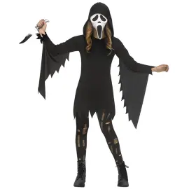 Spöke Maskeraddräkt Svart/Vit Barn