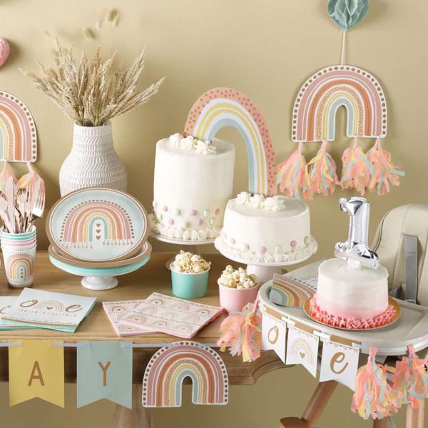 Boho Rainbow One Dekoration till Barnstol
