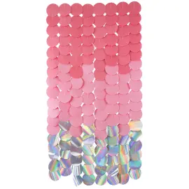 Party Backdrop Rosa/Iriserande 170x80 cm