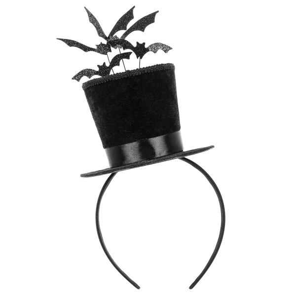 Diadem med Cylinderhatt & Fladdermöss