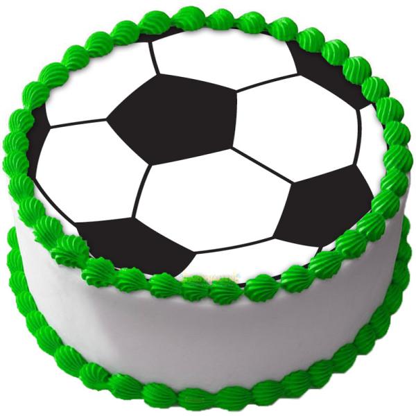 Fotboll Tårtbild Sockerpasta