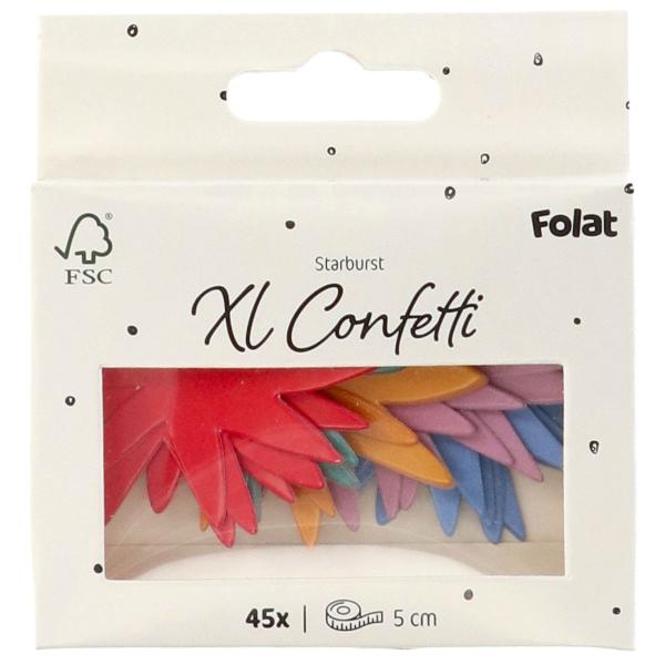 Konfetti Stjärnor 45-pack