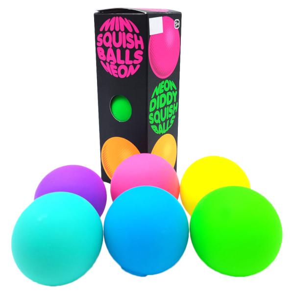 Neon Stressbollar 3-pack