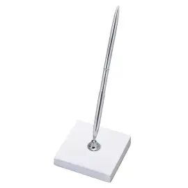 Penna med Hållare Silver