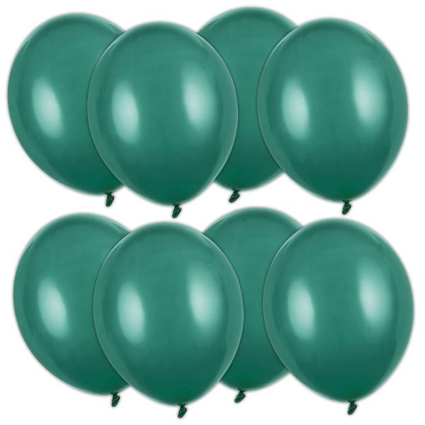 Starka Ballonger Flaskgrön Pastell 12 cm 100-pack