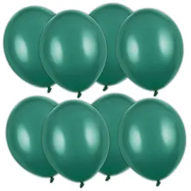 Starka Ballonger Flaskgrön Pastell 12 cm 100-pack