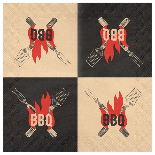 BBQ Pappersservetter 20-pack
