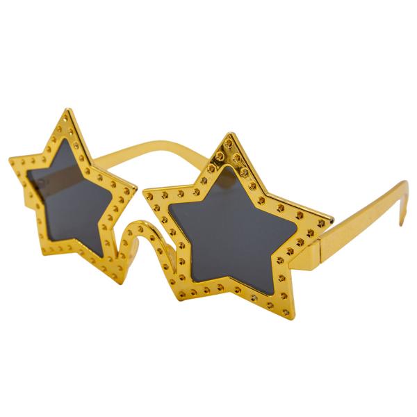 Stjärnformade Glasögon Guld