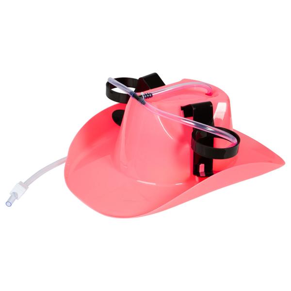 Cowboyhatt Rosa med Dryckeshållare