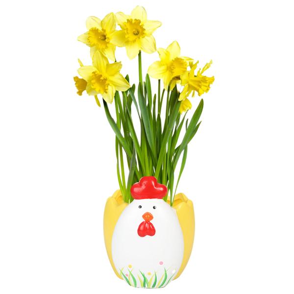 Kruka Påskkyckling 9x7 cm