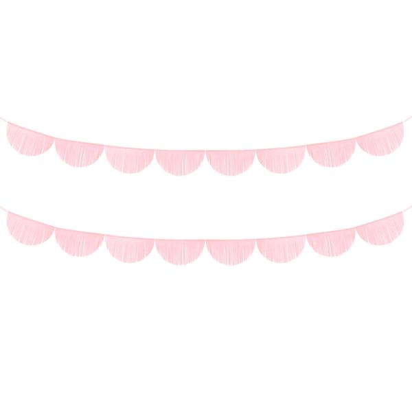 Fransad Pappersgirlang Rosa
