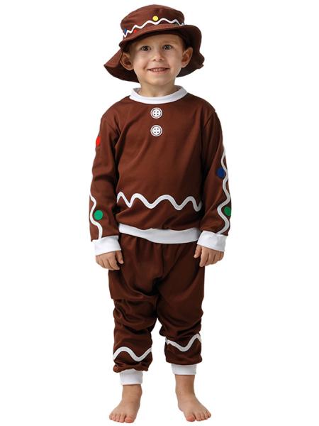 Pepparkaksgubbe Dräkt med Hatt Barn