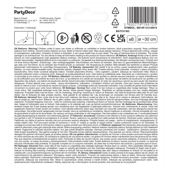 Latexballonger Flygplan Mix