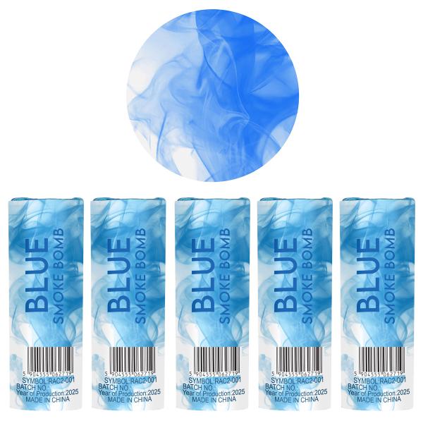 Rökbomb Blå 11,5 cm 5-pack