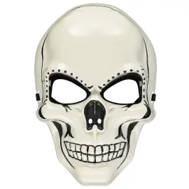 Vit och Svart Dödskallemask