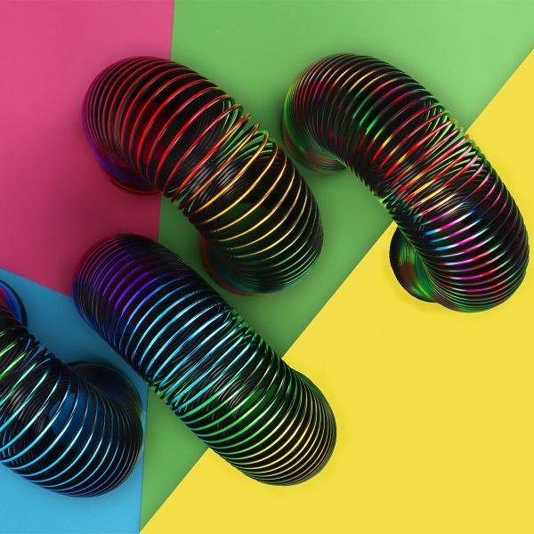 Slinky Metallic Regnbåge 15 x 5 cm