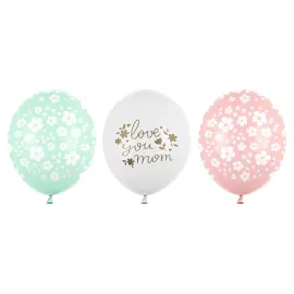 Latexballonger Love You Mom 50-pack