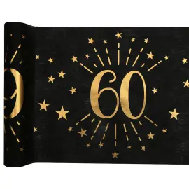 Bordslöpare 60 År Birthday Party Guld