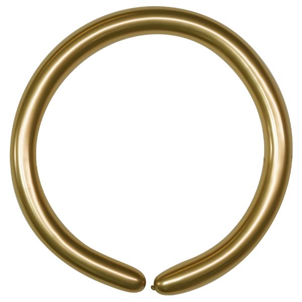 Modellballonger Chrome Guld 100-pack