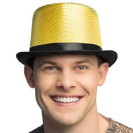 Hatt med Paljetter Svart/Guld