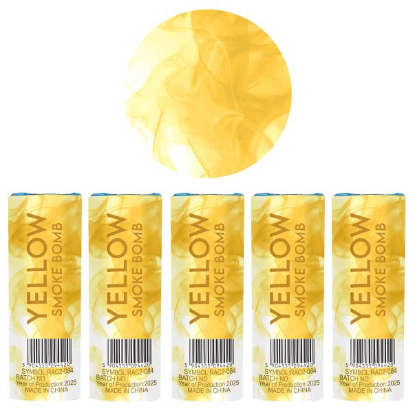 Rökbomb Gul 11,5 cm 5-pack