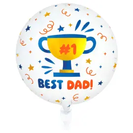 Rund Folieballong Best Dad 46 cm