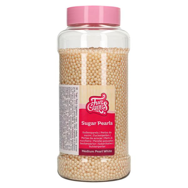 Sockerpärlor Pärlemor Vit 800g