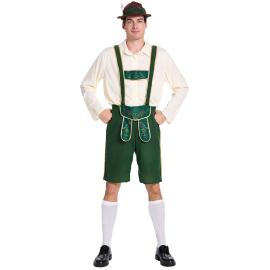 Dr&auml;kt Oktoberfest Lederhosen Gr&ouml;n/Vit