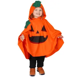 Pumpaponcho med Huva Barn