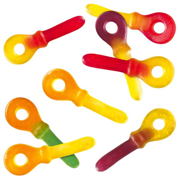 Fruktnappar Vingummi Godis 1,2 kg