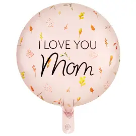 Rund Folieballong I Love You Mom 46 cm